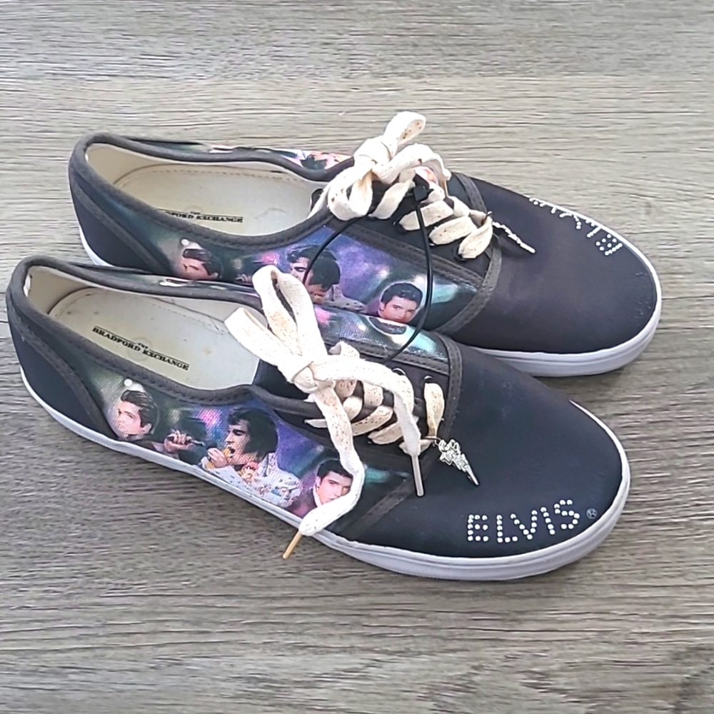 Rare - Bradford Exchange Bling Elvis Presley Shoes Size 9